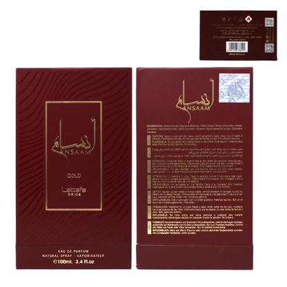 Lattafa Ansaam Gold 3.4 Oz Edp Unisex