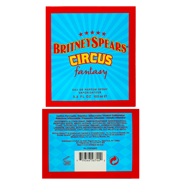 Britney Spears Circus Fantasy 3.4 Oz EDP for Women