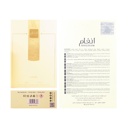 Lattafa Angham 3.4 Oz EDP Unisex