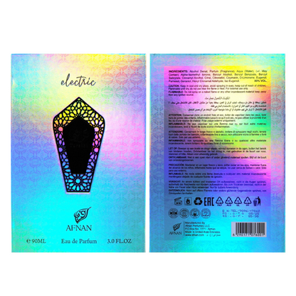 Afnan Turathi Electric 3.0 Oz EDP Unisex