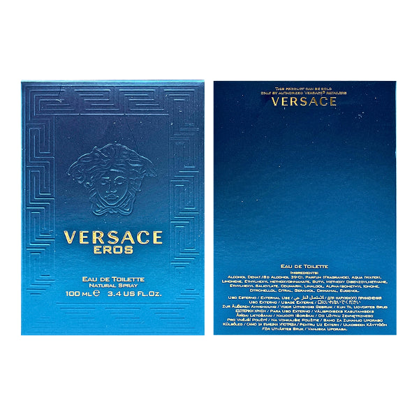 Versace Eros 3.4 Oz EDT for Men