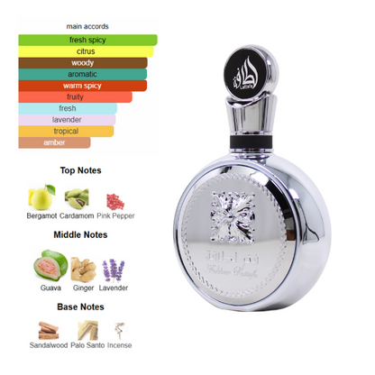 Lattafa Fakhar Platin 3.4 Oz Edp Unisex