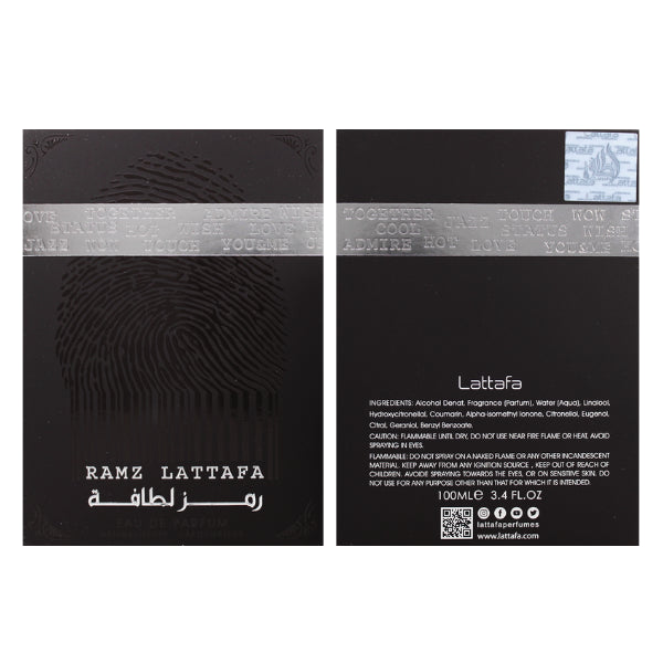 Lattafa Ramz Silver 3.4 Oz EDP for Men