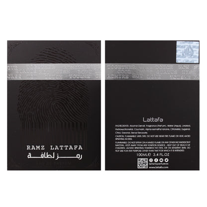 Lattafa Ramz Silver 3.4 Oz EDP for Men