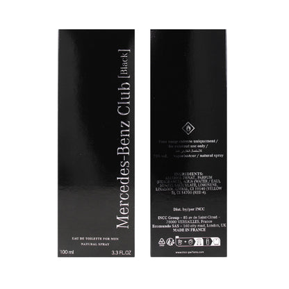 Mercedes Benz Club Black 3.4 Oz EDT for Men
