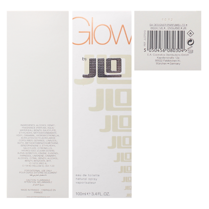Jennifer Lopez Glow 3.4 Oz EDT for Women