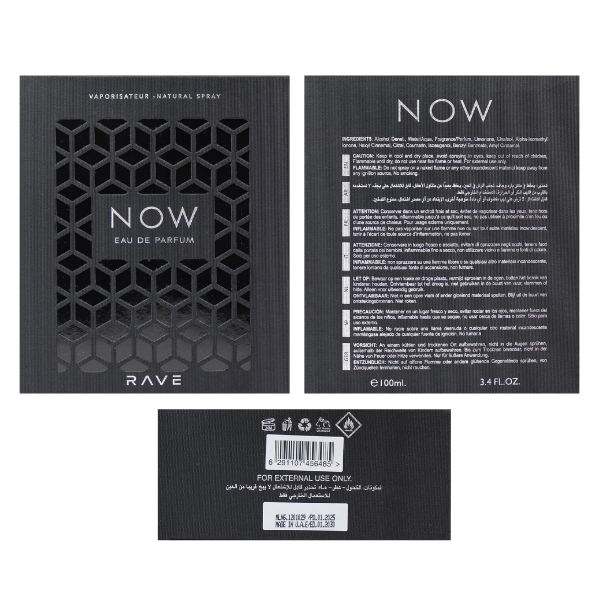 Lattafa Rave Now 3.4 Oz Edp Unisex