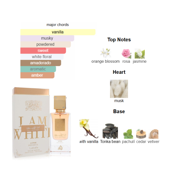 Lattafa Ana Abiyedh Poudree 2.0 Oz EDP Unisex