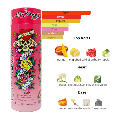 Christian Audigier Ed Hardy 3.4 Oz EDP for Women