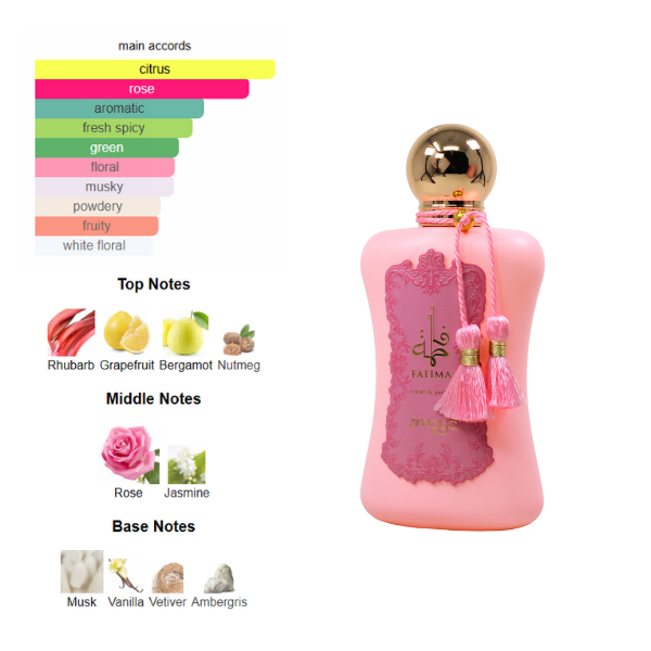 Zimaya Fatima Pink 3.4 Oz Edp Women
