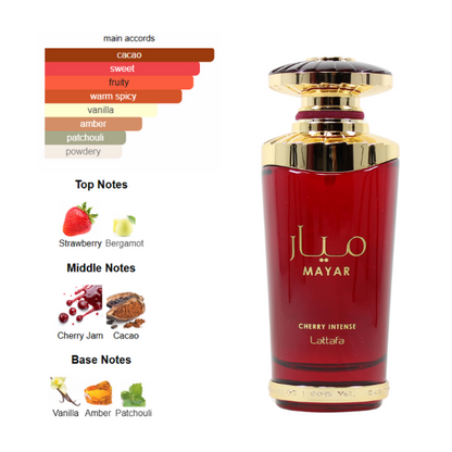 Lattafa Mayar Cherry Intense 3.4 Oz Edp Unisex