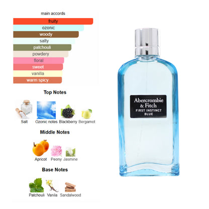 Abercrombie & Fitch First Instinct Blue 3.4 Oz EDP for Women