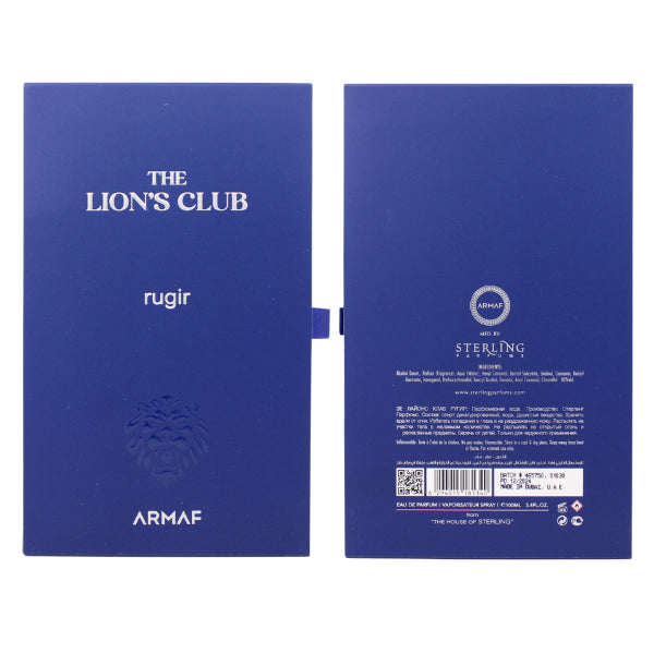 Armaf The Lion'S Club Rugir 3.4 Oz Edp Men
