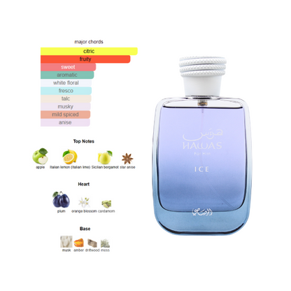 Rasasi Hawas Ice 3.4 Oz EDP Unisex