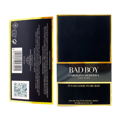Carolina Herrera CH Bad Boy 3.4 Oz EDT for Men