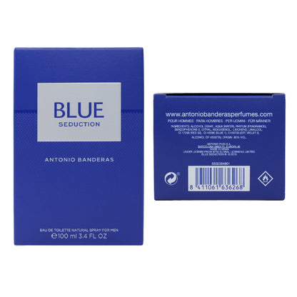 Antonio Banderas Blue Seduction 3.4 Oz EDT for Men