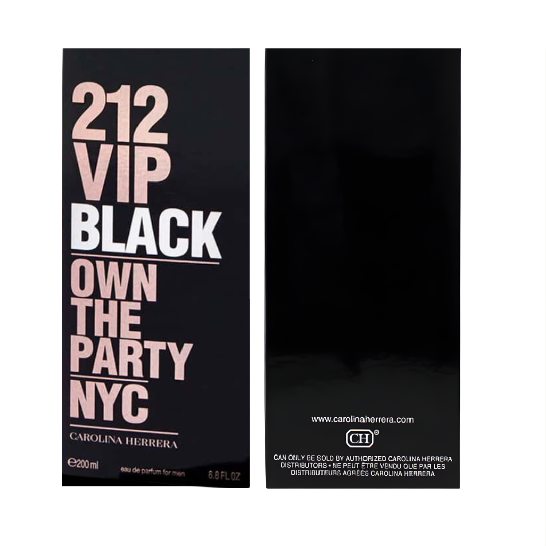 Carolina Herrera 212 Vip Black 6.7 Oz EDP for Men
