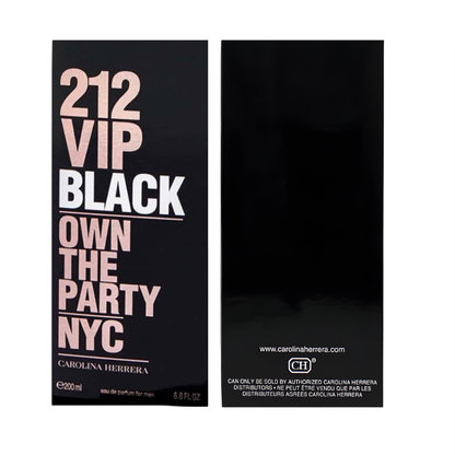 Carolina Herrera 212 Vip Black 6.7 Oz EDP for Men