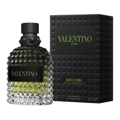 Valentino Uomo Born In Roma Green Stravaganza 3.4 Oz Edt Men