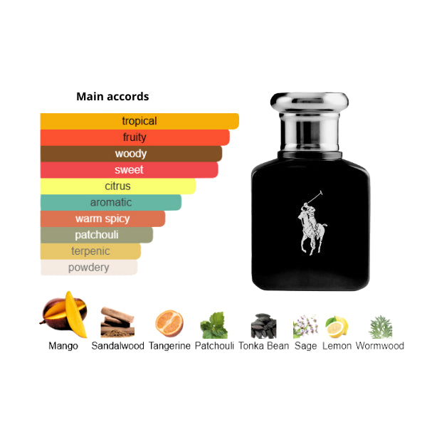 Ralph Lauren Polo Black 2.5 Oz EDT for Men
