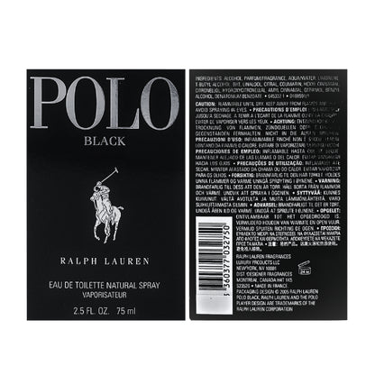 Ralph Lauren Polo Black 2.5 Oz EDT for Men