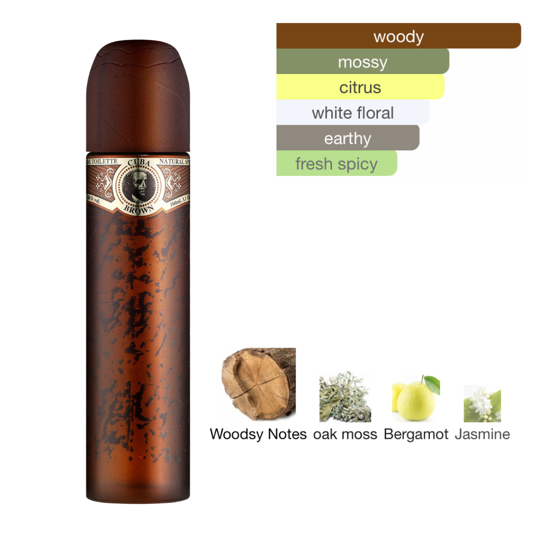Cuba Brown 3.4 Oz Edt Men