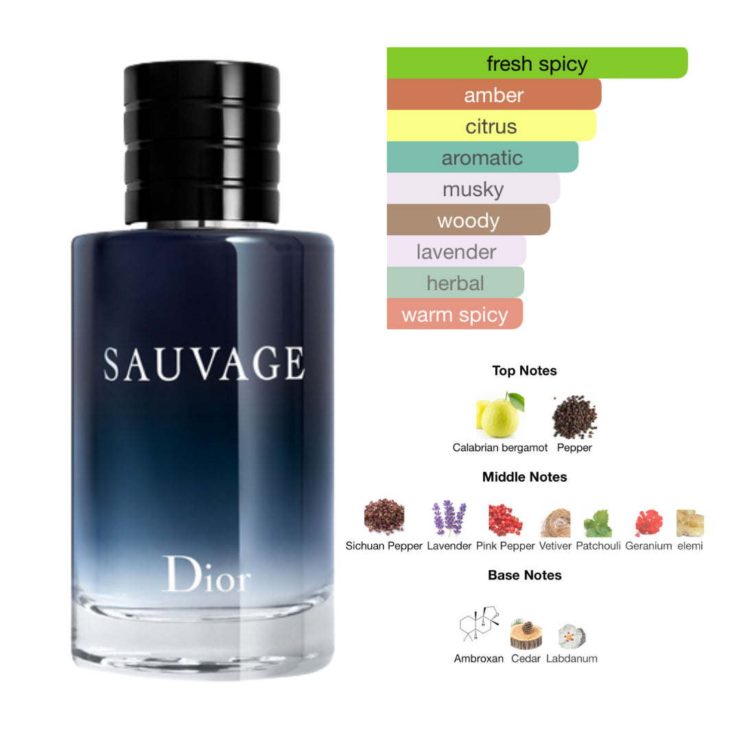 Christian Dior Sauvage 3.4 Oz EDT for Men