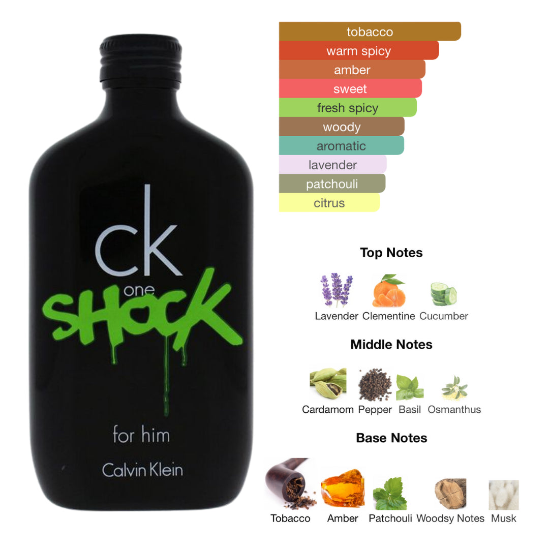Calvin Klein One Shock 3.4 Oz Edt Men