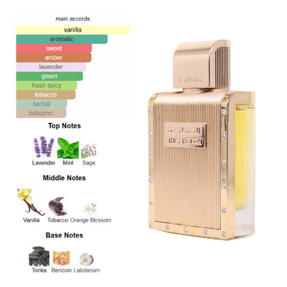 Lattafa The Kingdom 3.4 Oz Edp Men