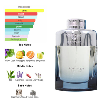 Bentley Azure 3.4 Oz EDT for Men