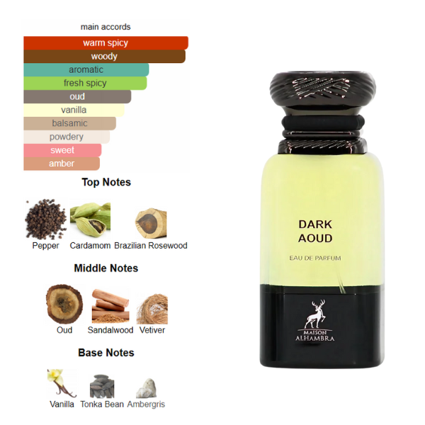 Maison Alhambra Dark Aoud 2.8 Oz EDP Unisex