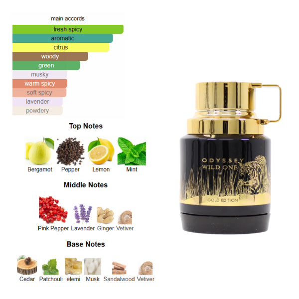 Armaf Odyssey Wild One 2.0 Oz Edp Men