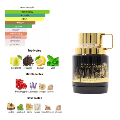 Armaf Odyssey Wild One 2.0 Oz Edp Men