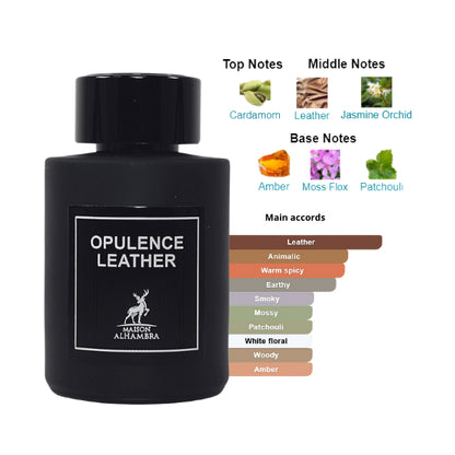 Maison Alhambra Opulence Leather 3.4 Oz EDP for Men
