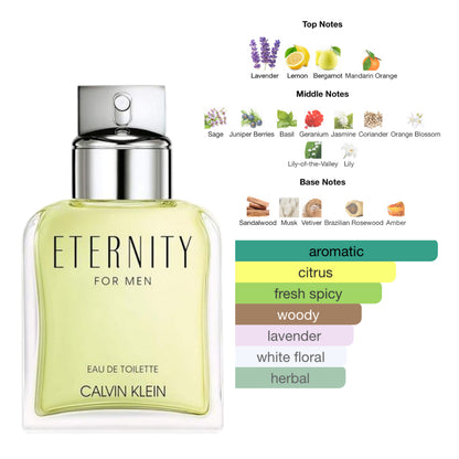 Calvin Klein Eternity 3.4 Oz Edt Men