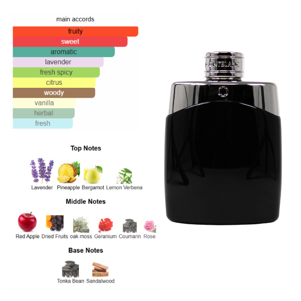 Mont Blanc Legend 3.3 Oz Edt Men