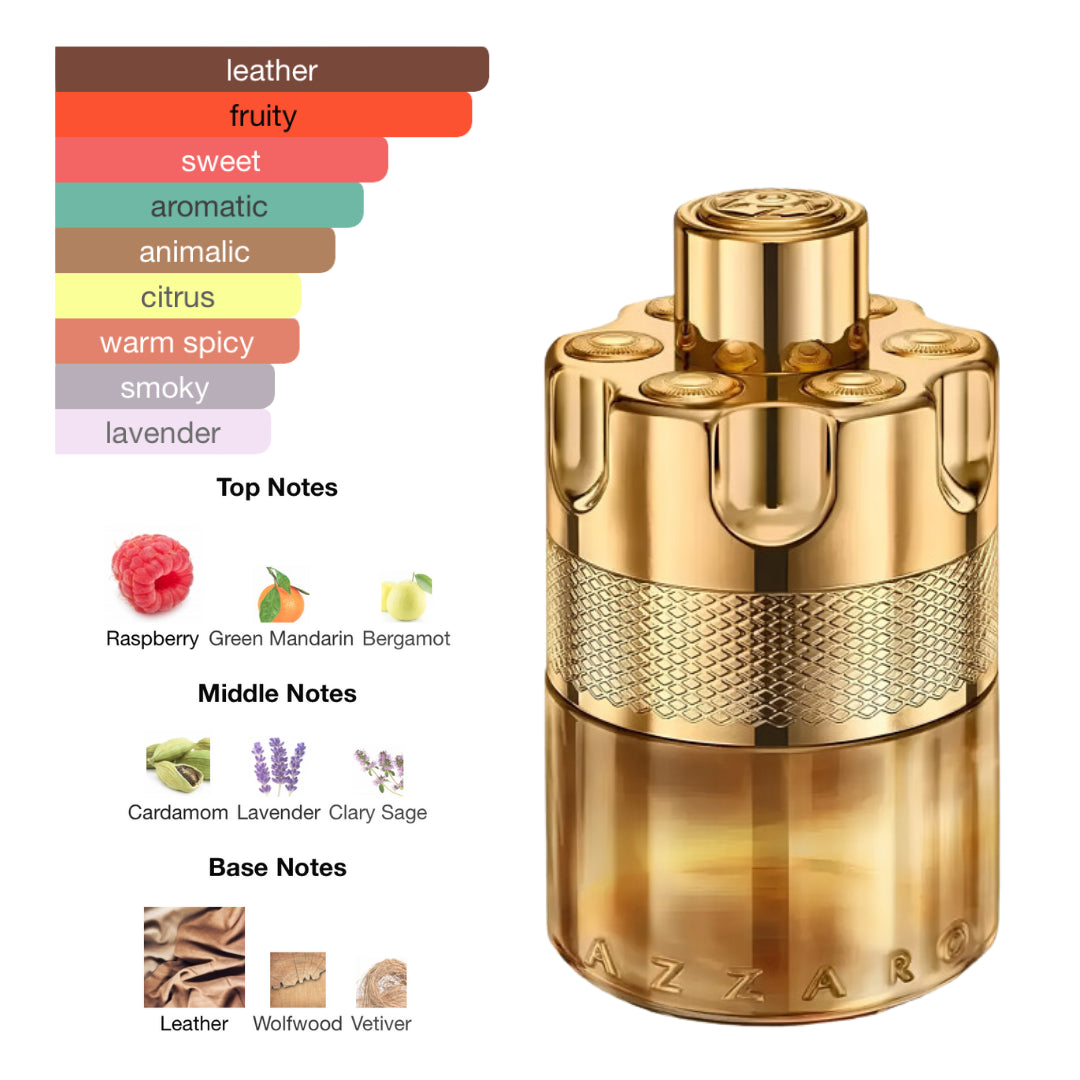 Azzaro Forever Wanted Elixir Parfum 3.38 Oz Men