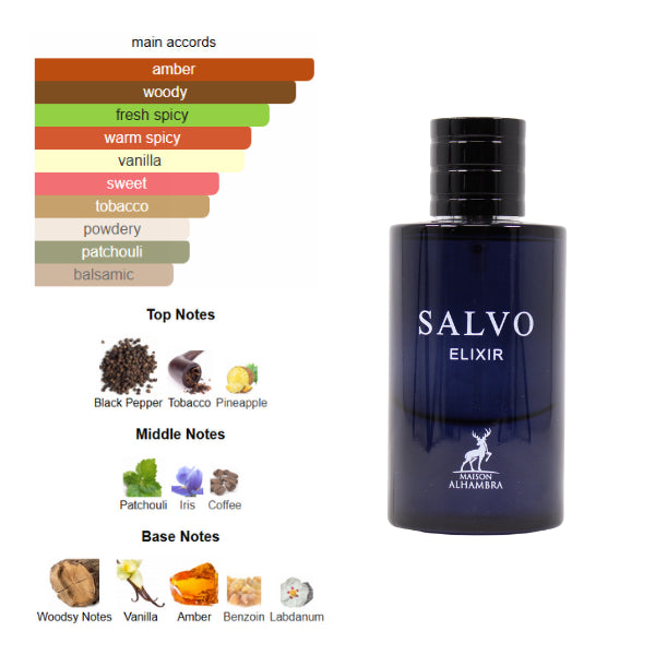 Maison Alhambra Salvo Elixir 2.0 Oz Edp Men