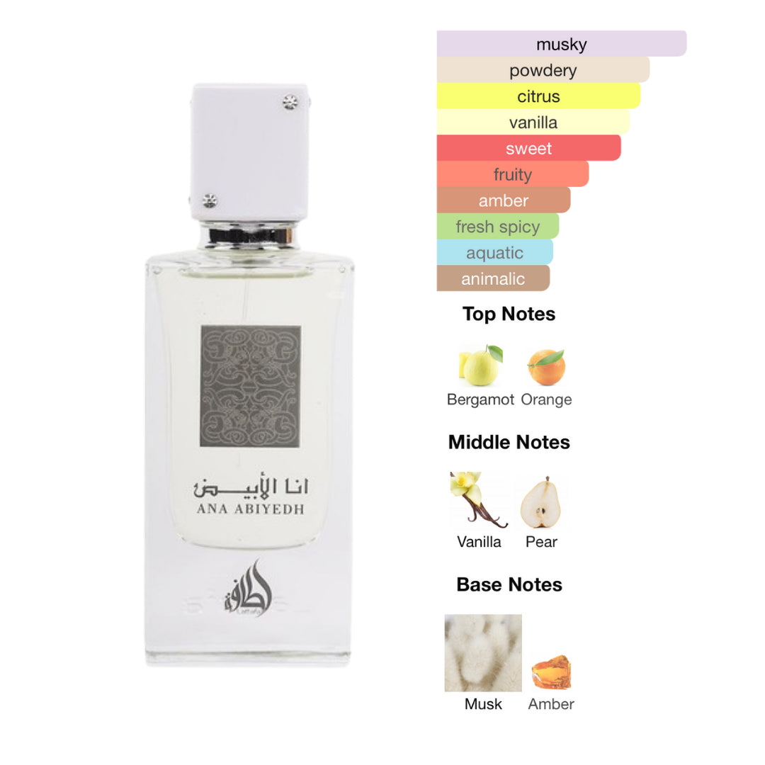 Lattafa Ana Abiyedh 2.0 Oz EDP Unisex