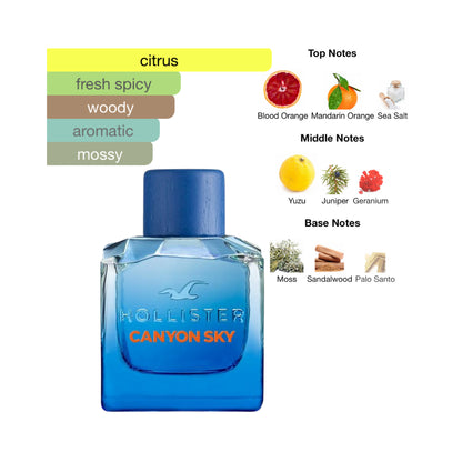 Hollister Canyon Sky 3.4 Oz Edt Men