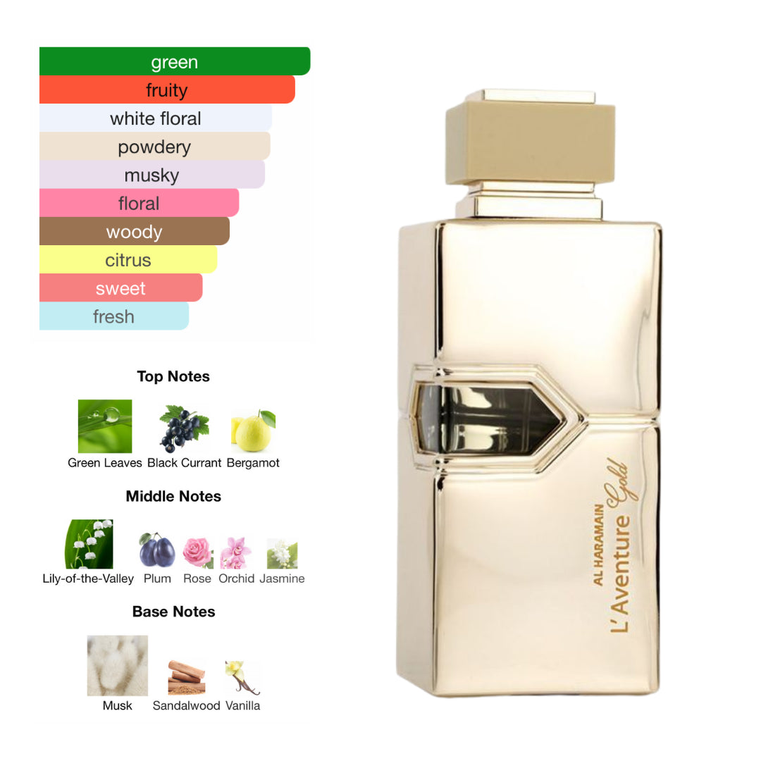 Al Haramain L'Aventure Gold 6.7 Oz Edp Women