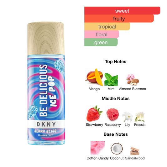 Donna Karan Body Mist Be Delicious Ice Pop Berry Bliss 8.4 Oz Women