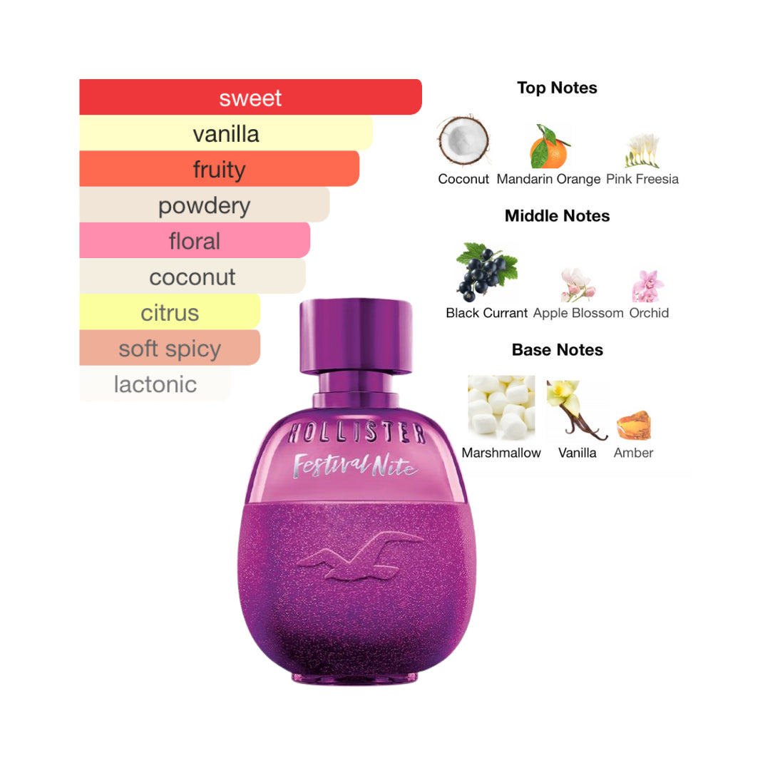 Hollister Festival Nite 3.4 Oz Edp Women