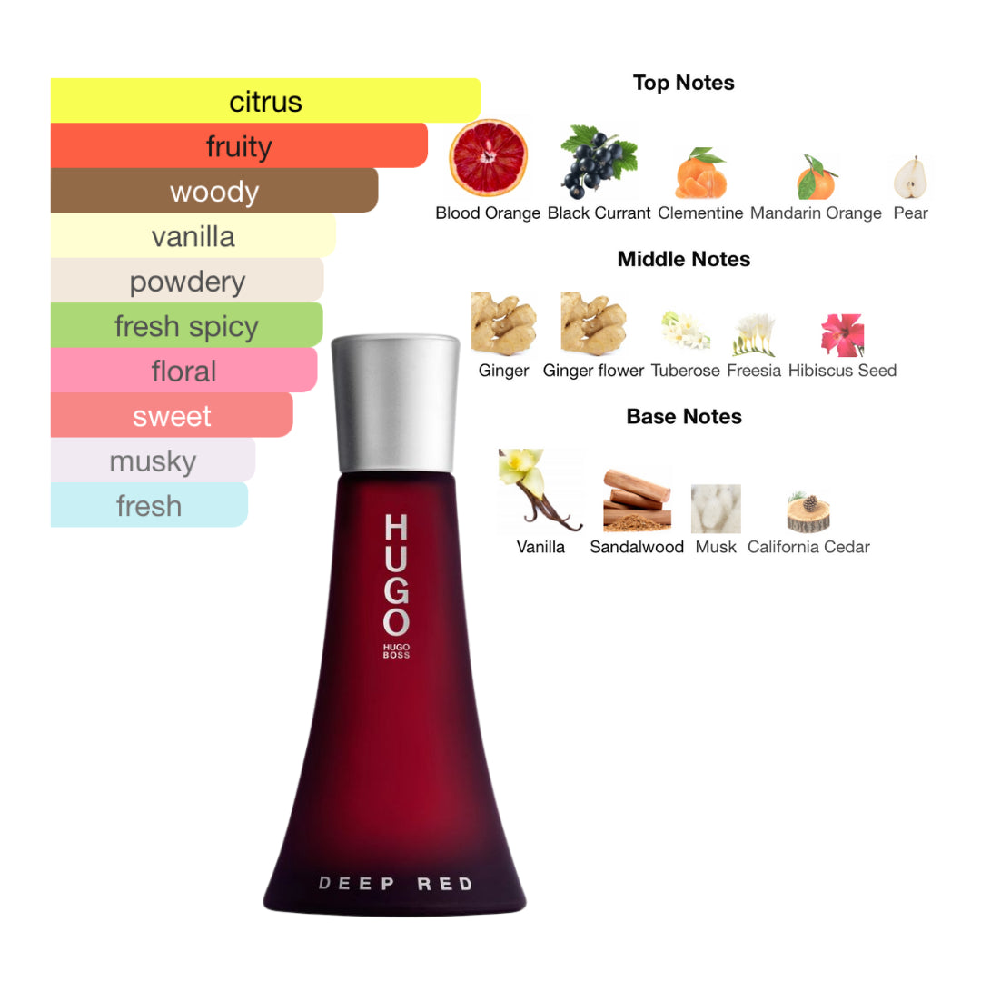 Hugo Boss Hugo Deep Red 3.0 Oz EDP for Women