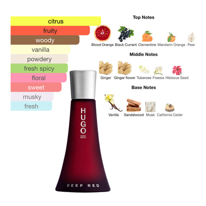 Hugo Boss Hugo Deep Red 3.0 Oz EDP for Women