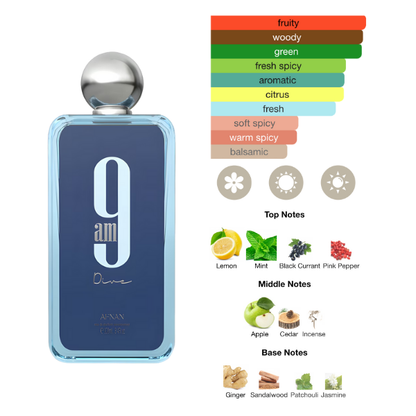 Afnan Set 9 Am Dive Edp 3.4 Oz Shower Gel 5.0 Oz Deodorant 5.0 Oz Men