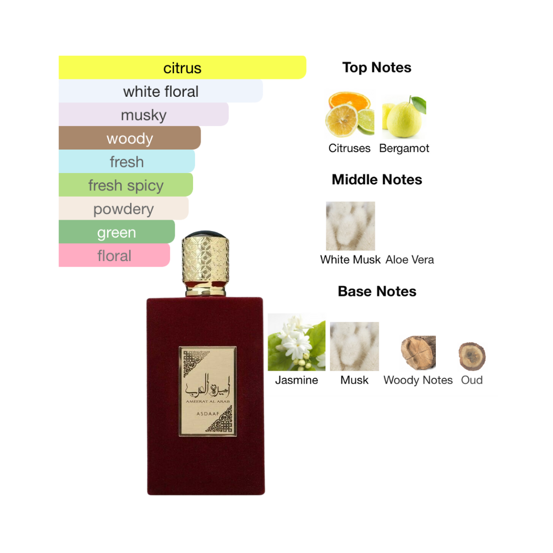 Asdaaf Ameerat Al Arab 3.4 Oz EDP Unisex