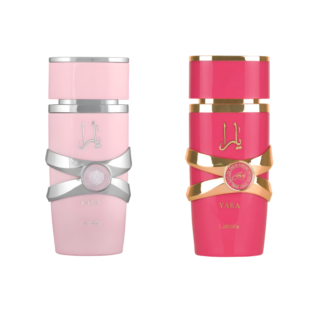 Lattafa Yara 5Th Anniversary: Yara 3.4 Oz EDP + Candy 3.4 Oz EDP for Women