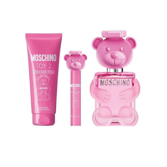 Moschino Set Toy 2 Bubble Gum 3 Pc 3.4 Oz EDT Women