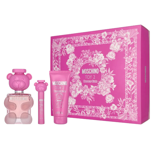 Moschino Set Toy 2 Bubble Gum 3 Pc 3.4 Oz EDT Women